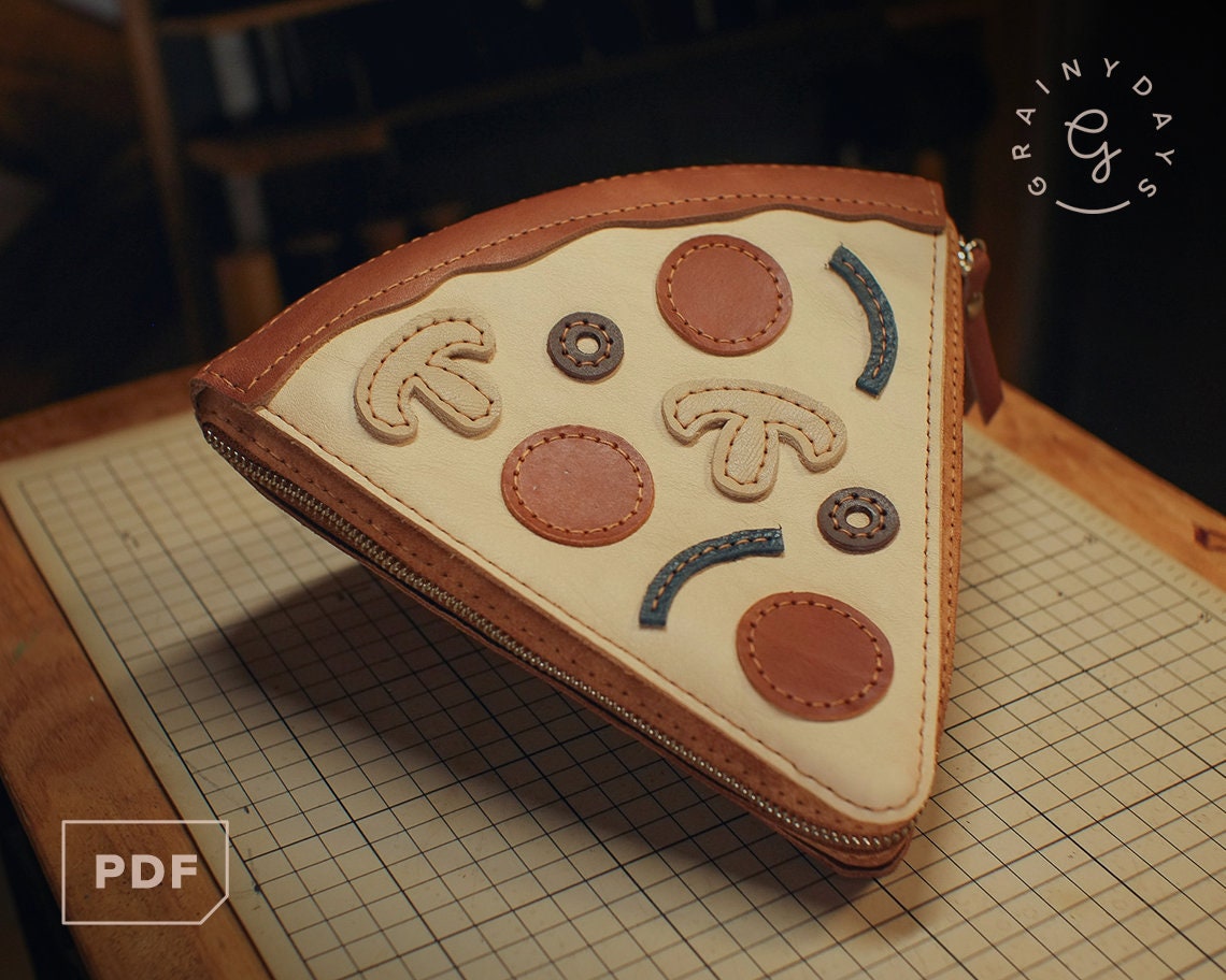 Leather Pizza Utility Pouch