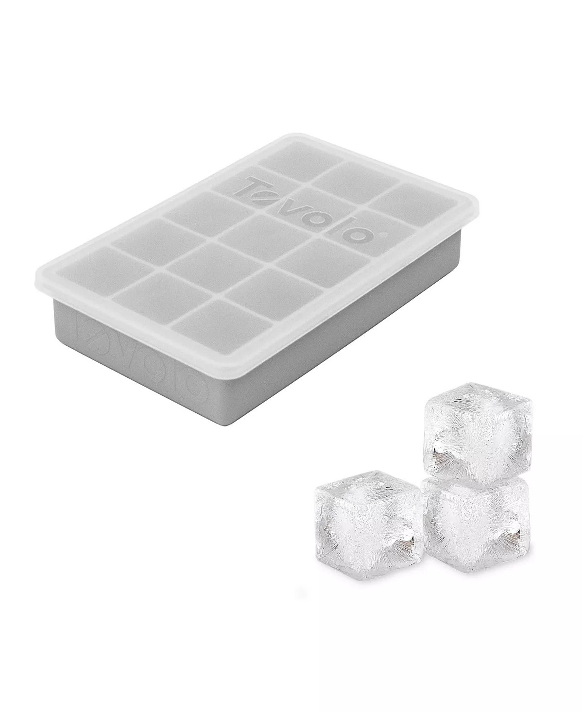 Perfect Cube Silicone Ice Tray With Lid