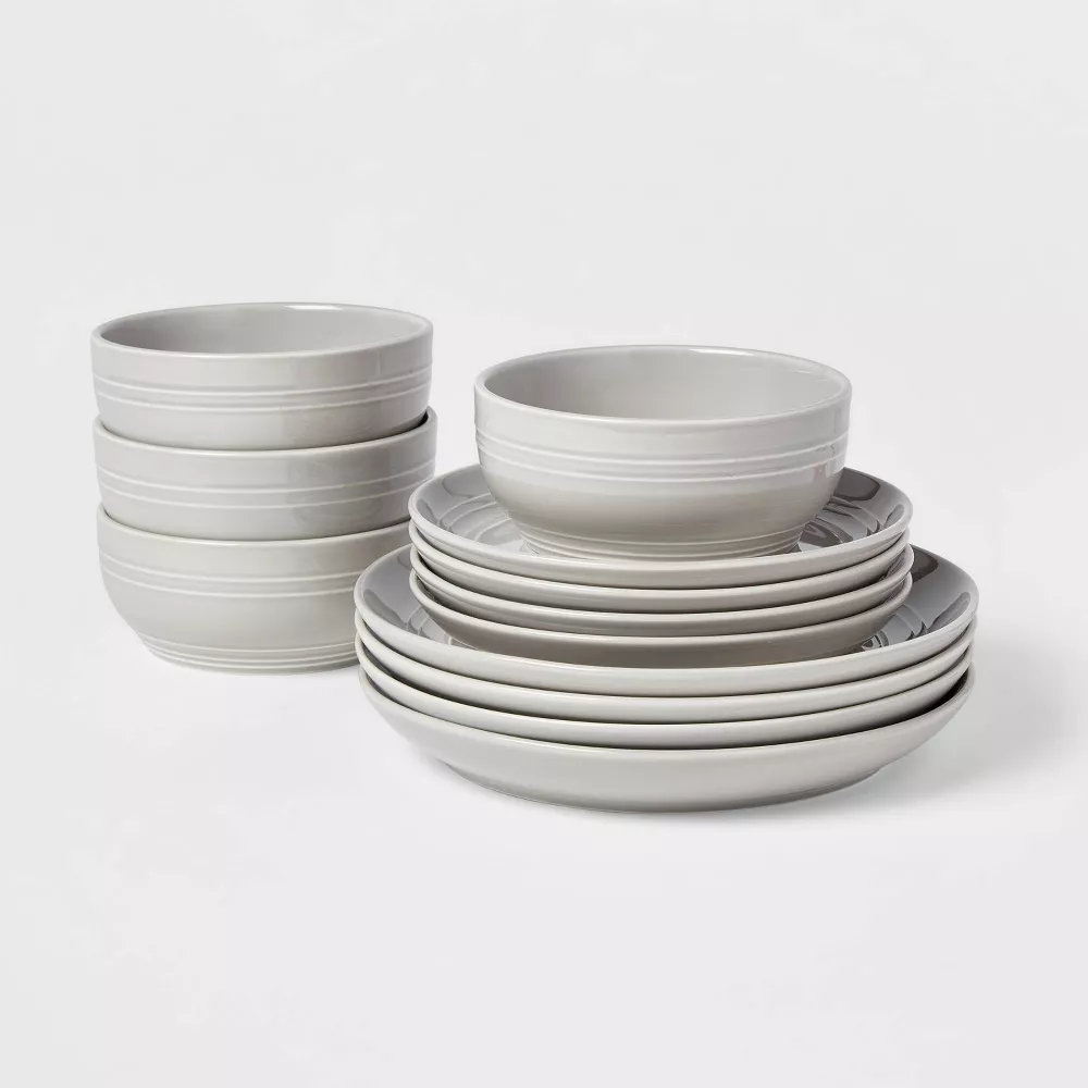 12pc Stoneware Westfield Dinnerware Set - Threshold™