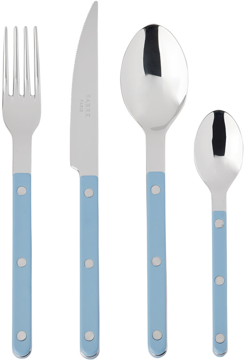 Blue Bistrot Brilliant Flatware Set, 4 pcs