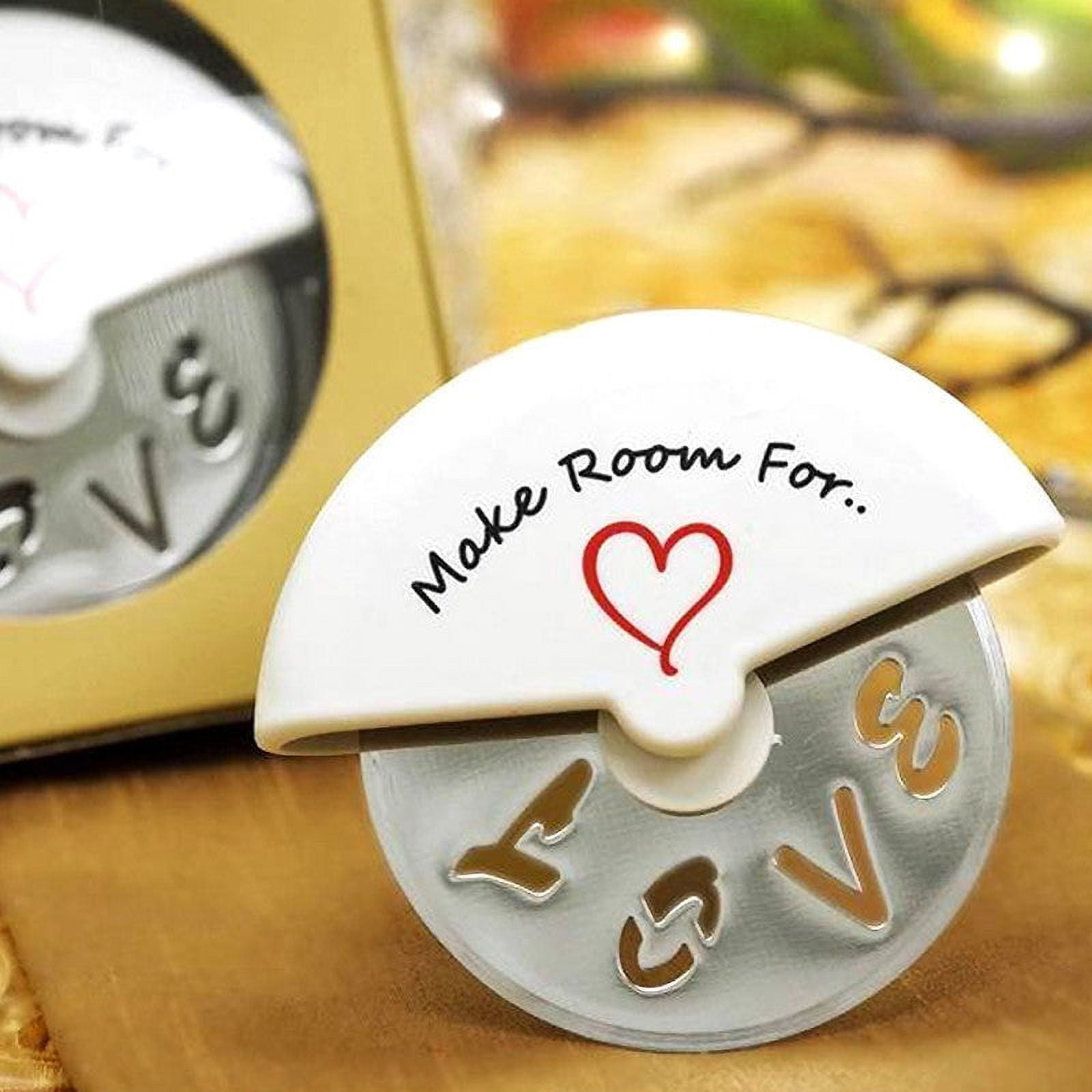 Efavormart Make Room for Love Pizza Cutter in Cute Favor Box- Lot of 25