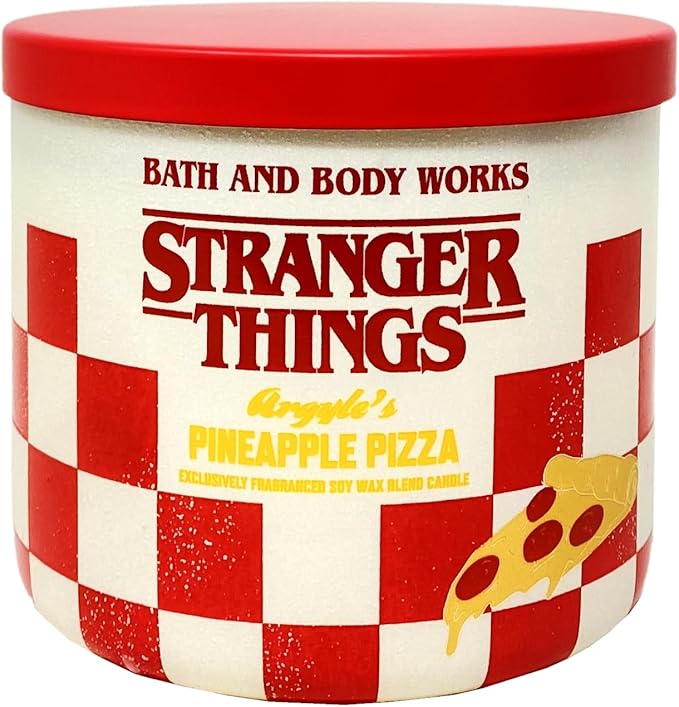 Bath and Body Works Argyle's Pineapple Pizza 3-Wick Scented Candle - 14.5 oz / 411 g