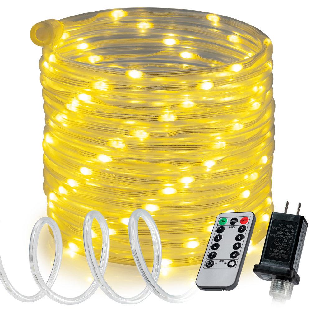50ft 8-Mode Waterproof LED Rope Light