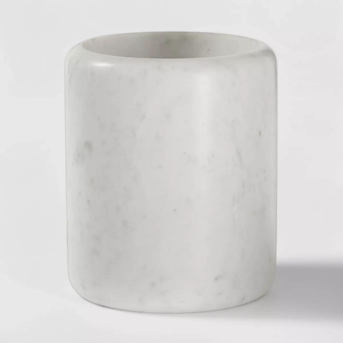 Marble Utensil Holder White - Threshold