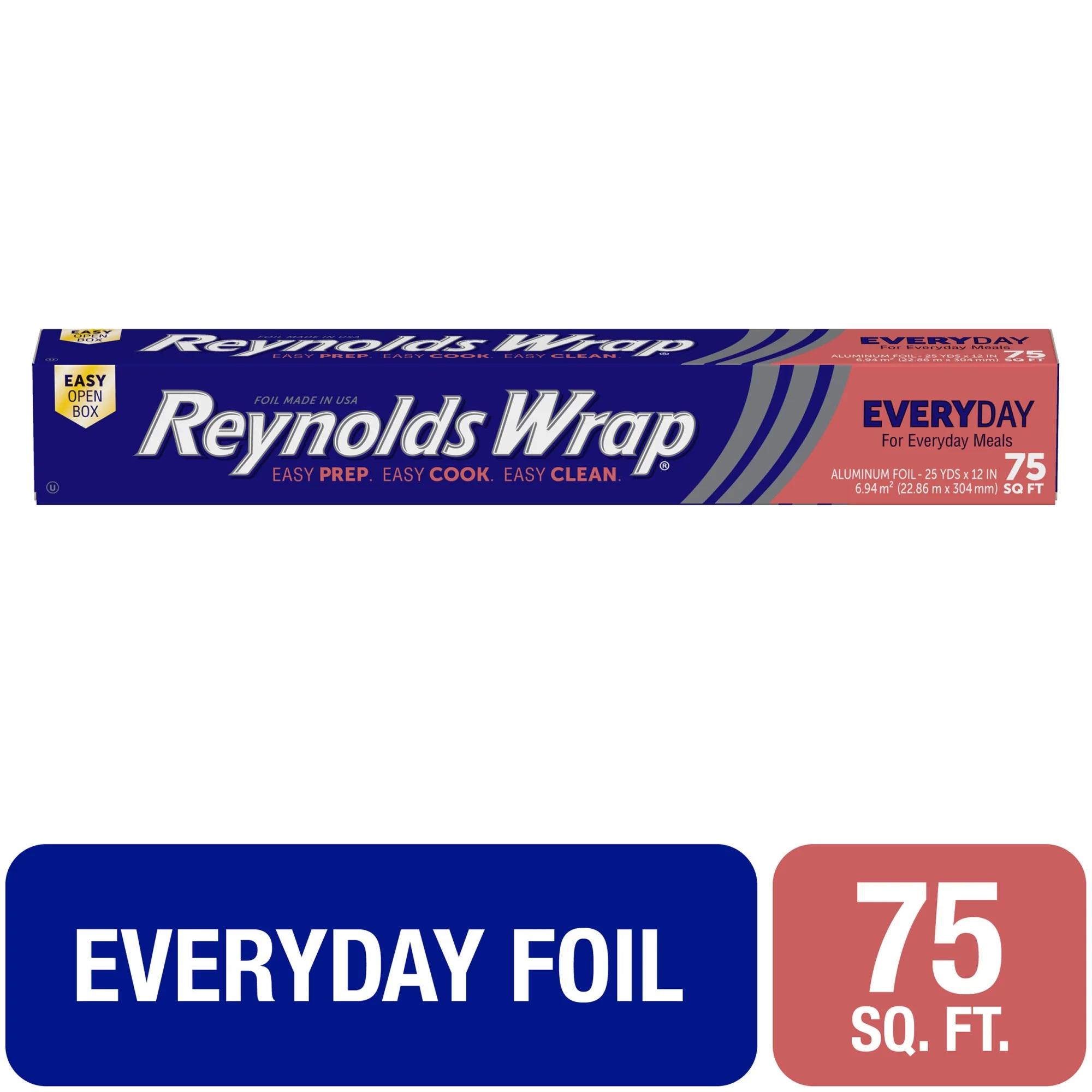 Reynolds Wrap Everyday Strength Aluminum Foil, 75 square feet
