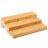 mDesign Bamboo Adjustable, Expandable Spice Rack Organizer