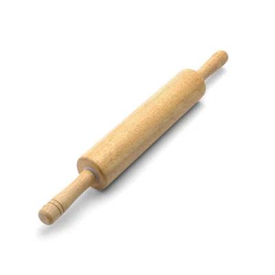 Farberware Classic Wood Rolling Pin with Easy-Grip Handles, 17.5-Inch, Natural