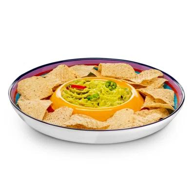 Chip And Dip Dish Serving Platter