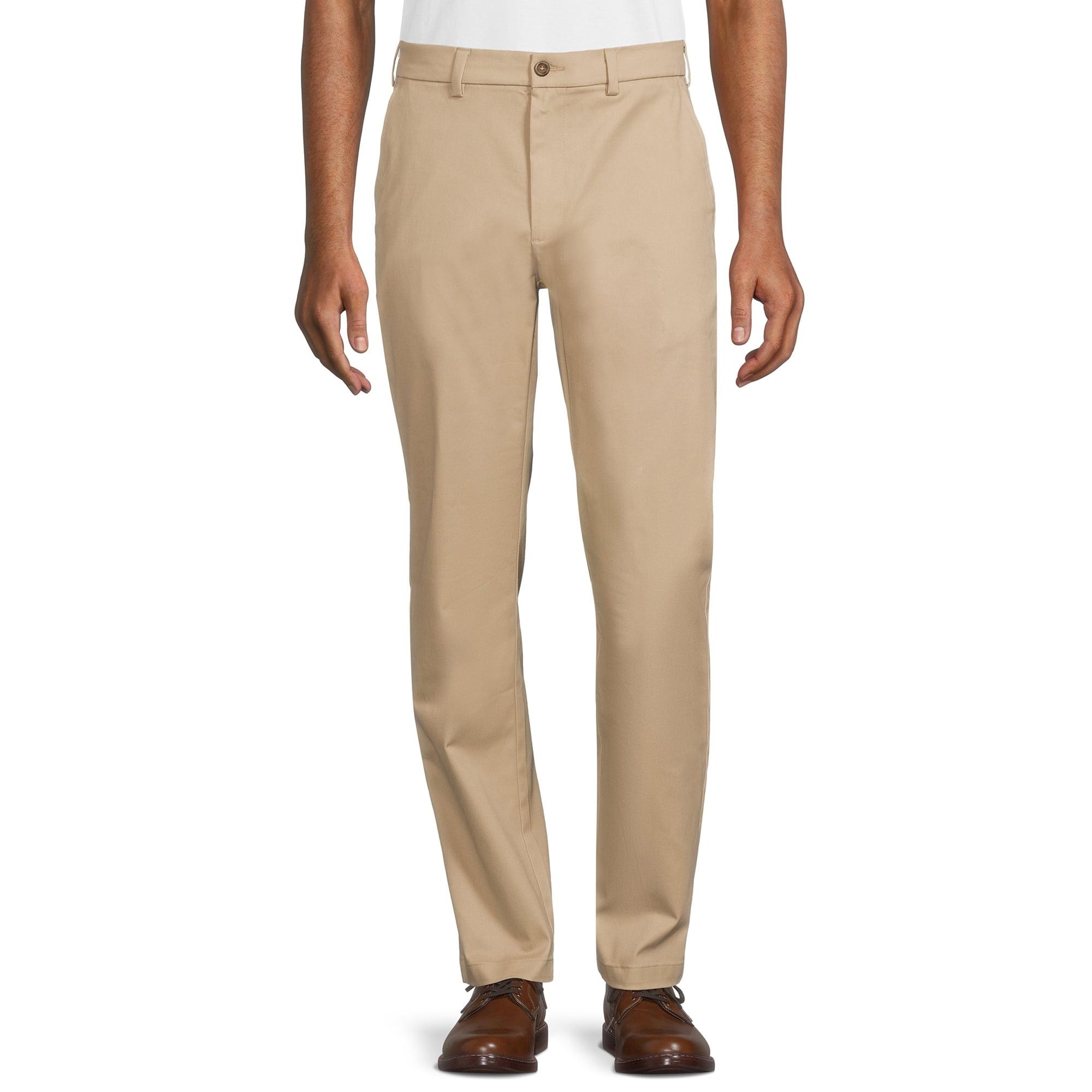 George Men's Premium Straight Fit Khaki Pants
