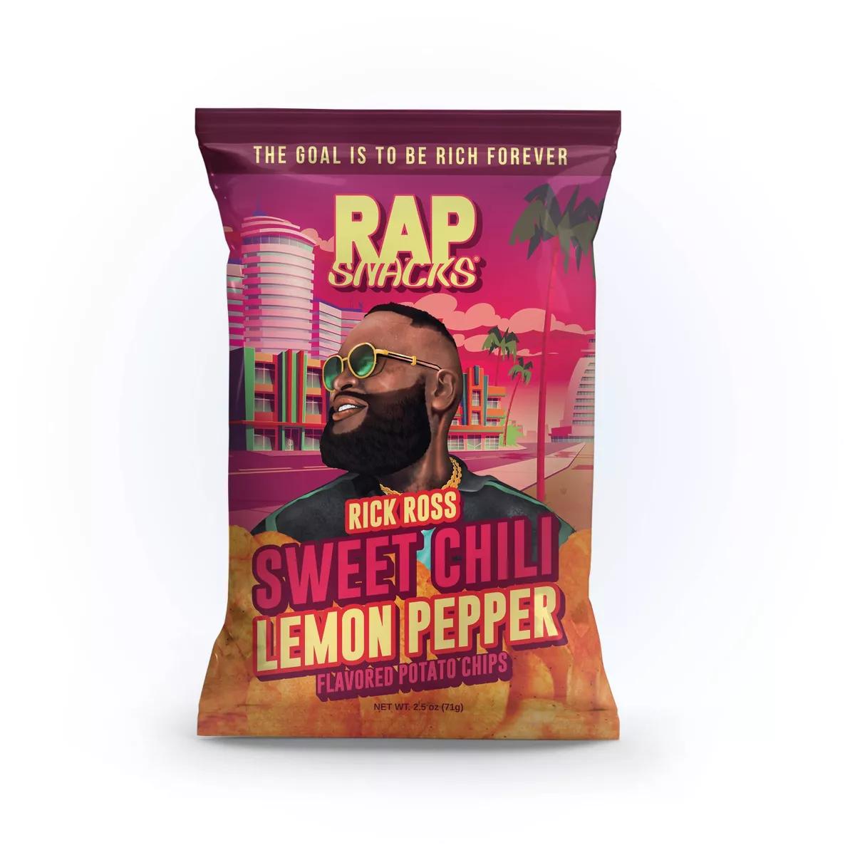 Rap Snacks Sweet Chili Lemon Pepper Potato Chips - Rick Ross – 2.5oz