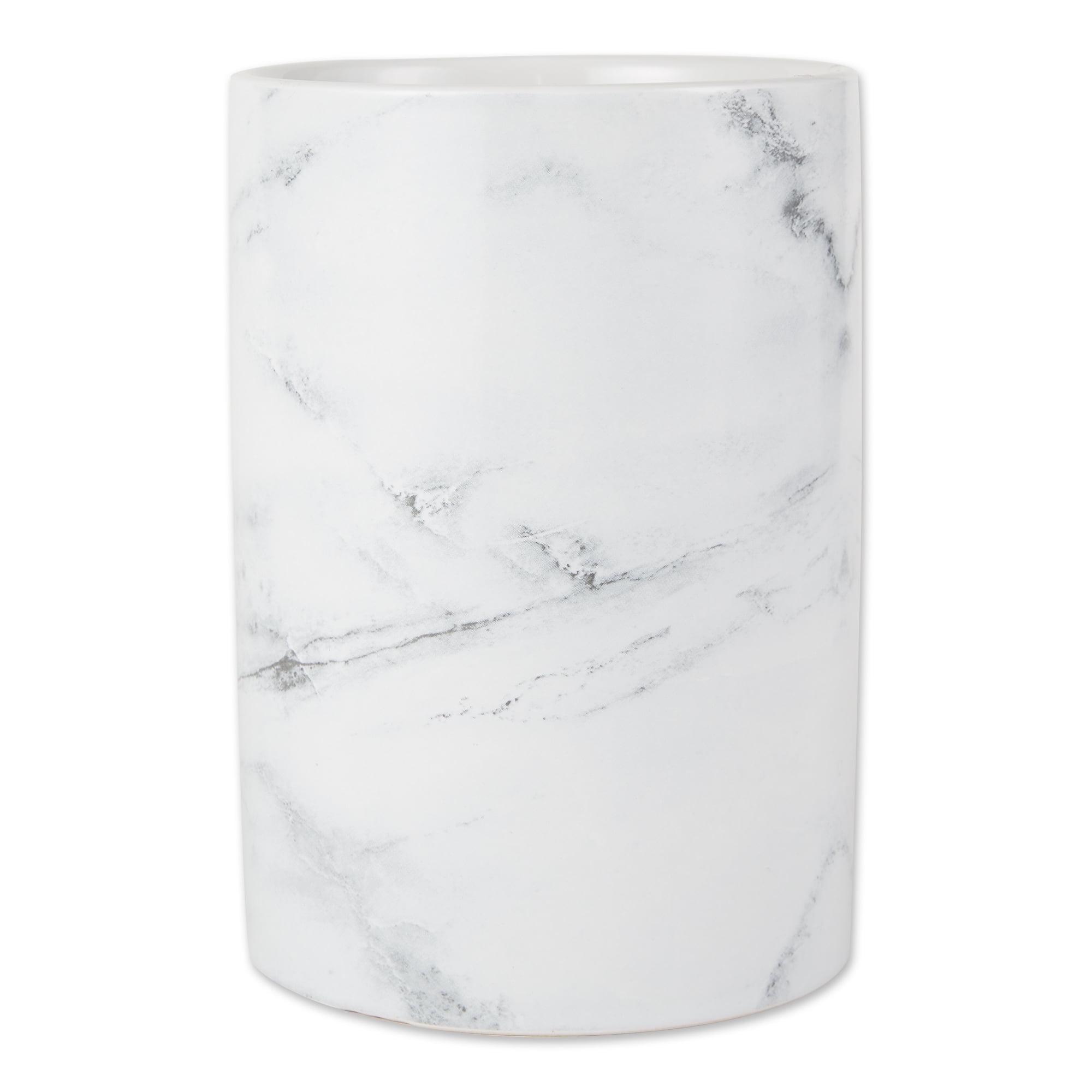 DII White Marble Ceramic Utensil Holder