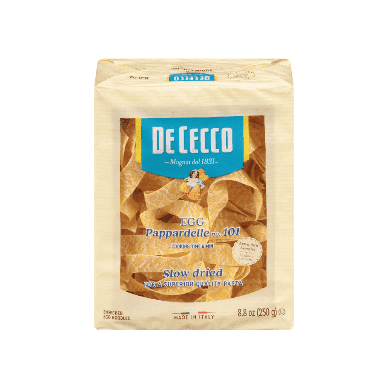 De Cecco Egg Pappardelle No.101 Pasta, 8 oz