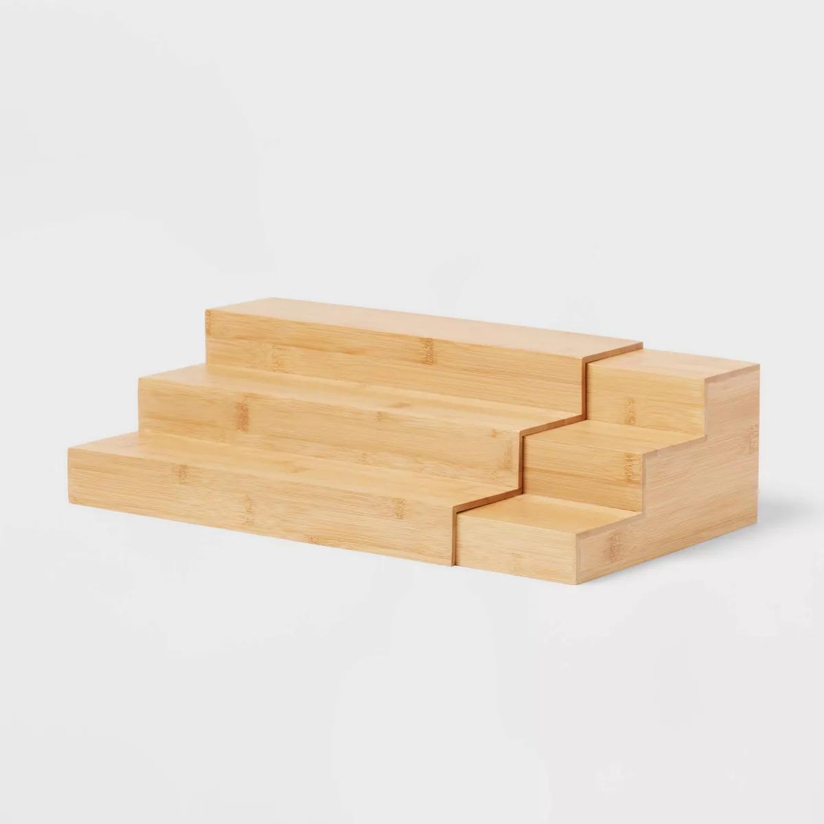 Bamboo Expandable Spice Rack Brown