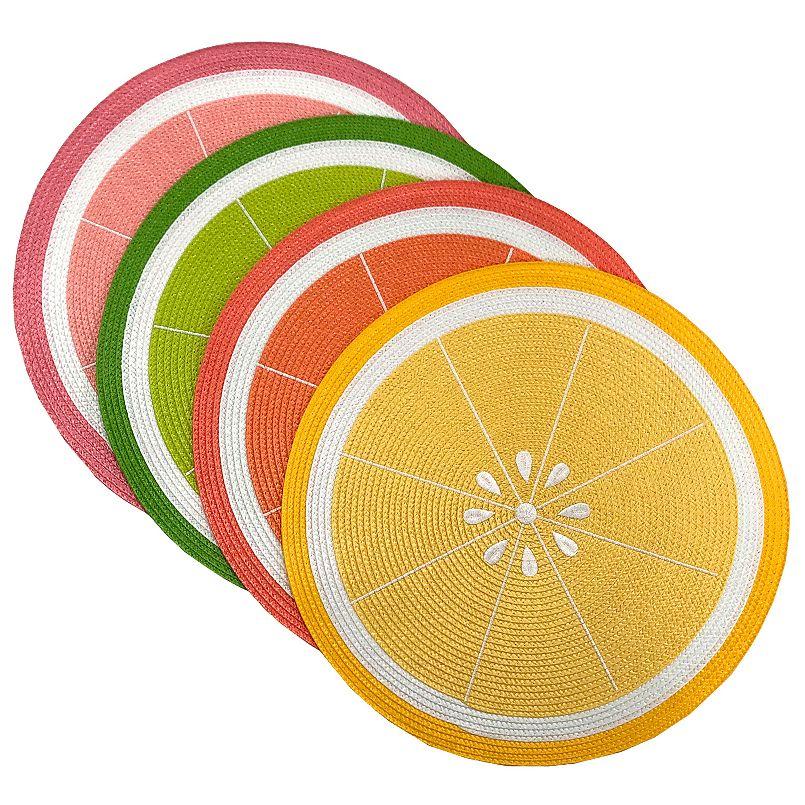 Celebrate Together™ Summer Fruit Poly Rounds Placemats 4-pk.
