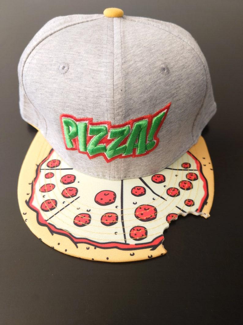 Pizza Hat with bite, Funny hat! Turtles