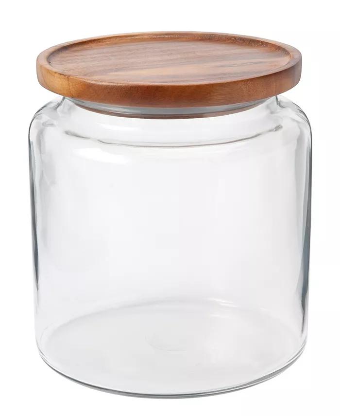 Glass 96-Oz. Acacia-Lid Montana Jar