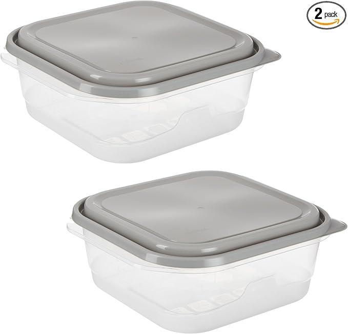 GoodCook 2 Polypropylene Clear Food Storage Containers