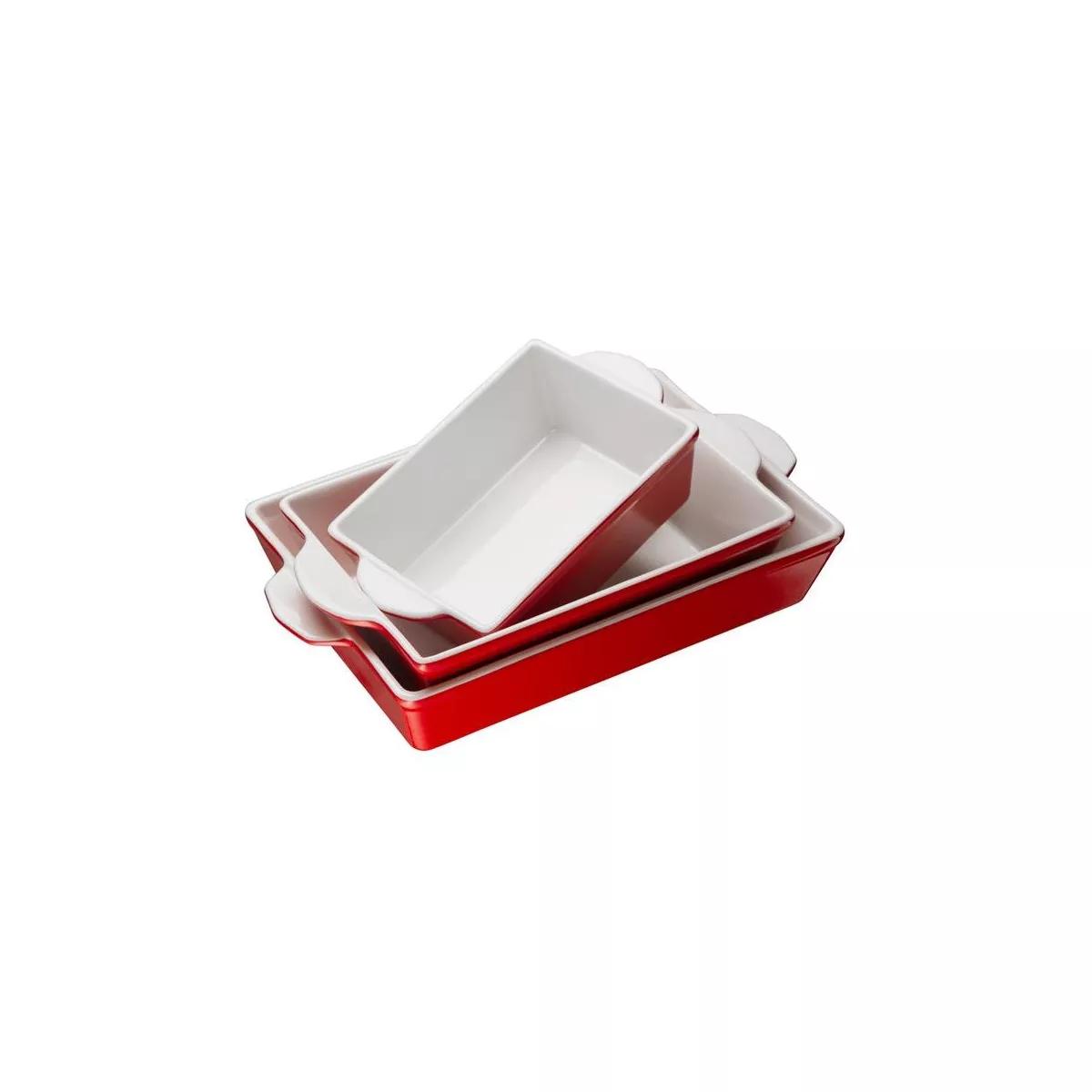 Kook Ceramic Baking Dishes, Set of 3, 123/9.3/46.7 oz