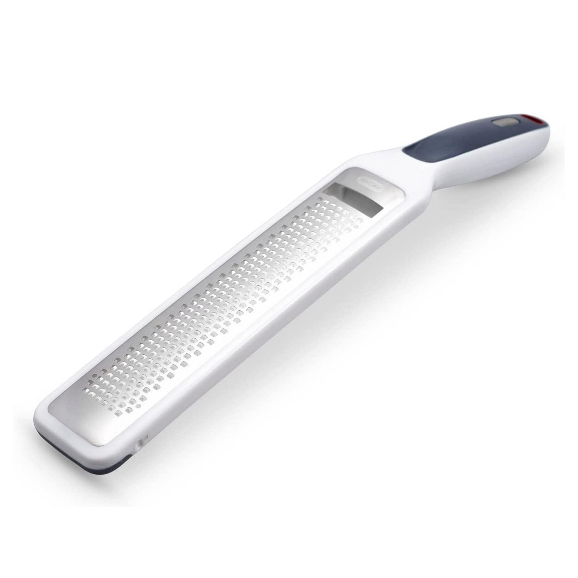 Zyliss Smoothglide Ergonomic Fine Rasp Grater for Cheese & Chocolate, Silver Stainless Steel