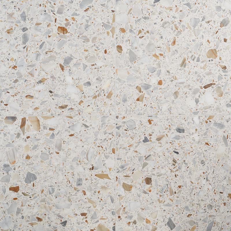 Terra Italia 23.62 in. x 23.62 in. Honed Terrazzo Floor and Wall Tile