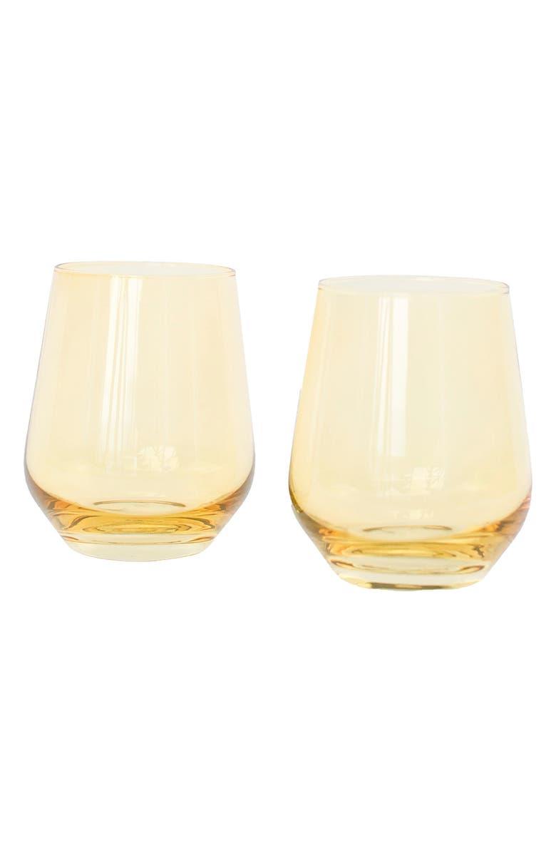 Set of 2 Stemless Wineglasses