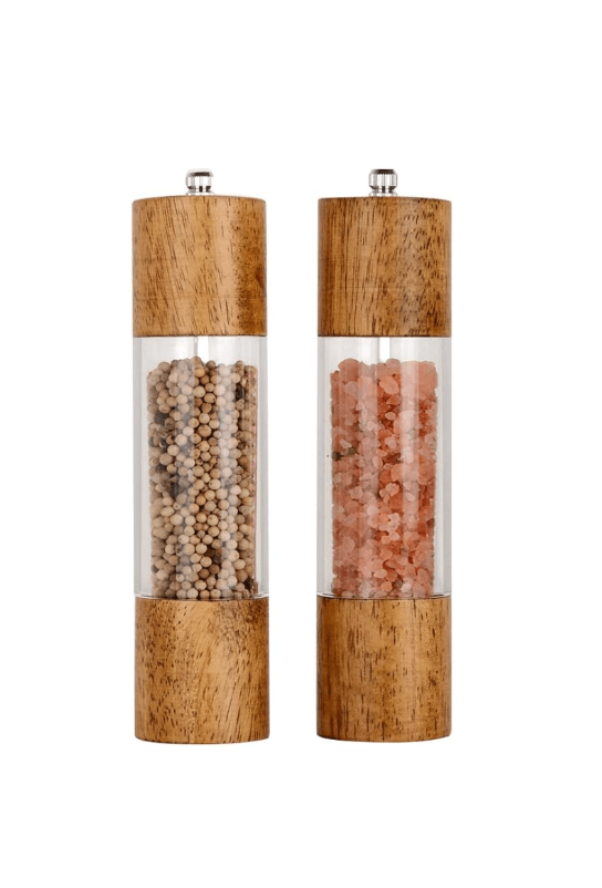 Premium Acrylic Salt and Pepper Grinder Set