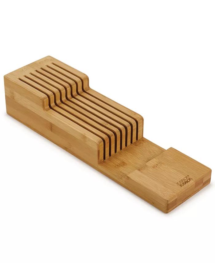 DrawerStore Bamboo 2-Tier Knife Organizer