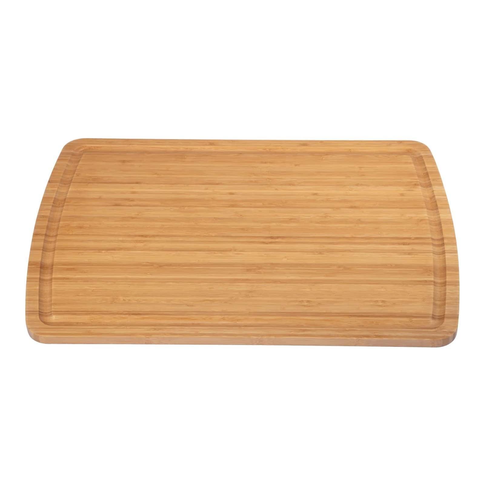Extra Large Bamboo Cutting Board for Kitchen - Largest Wooden Butcher Block for Turkey, Meat, Vegetables, BBQ - 30 x 20 Inch - Over the Sink Chopping Board with Juice Tank