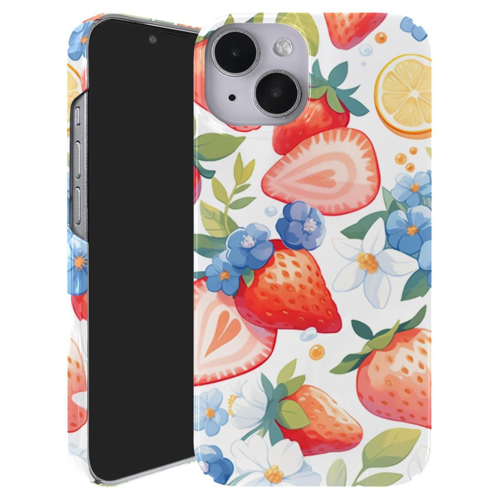 Anna Cowper 4 Pack Cartoon Fruit Shockproof Phone Case Dirt-resistant Camera Protection Anti-Scratch