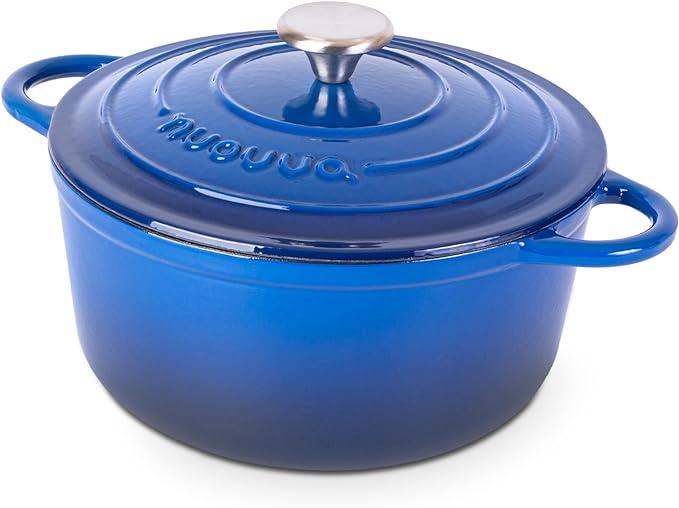 Cast Iron Pot with Lid – Non-Stick Ovenproof Enamelled Casserole Pot