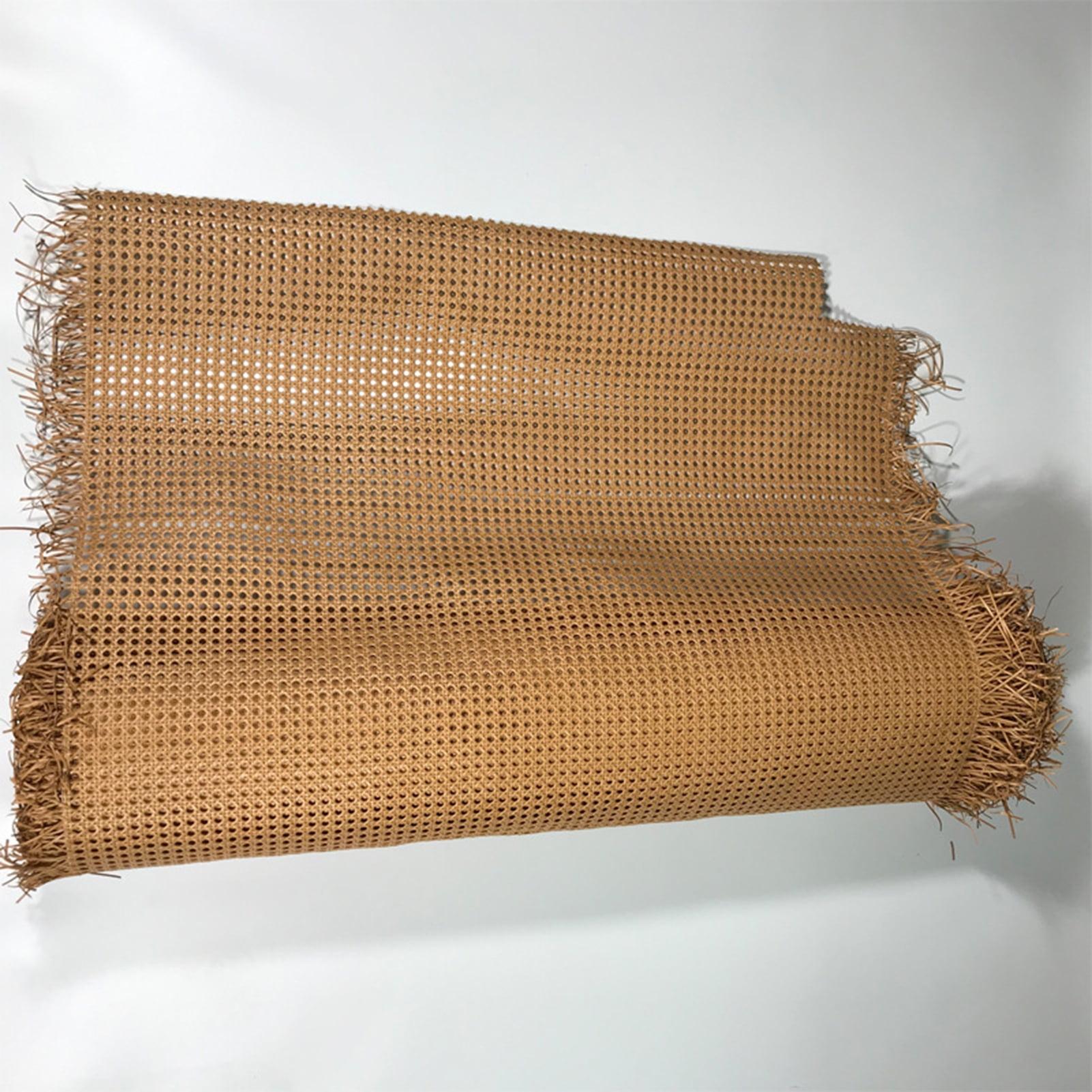 Wirlsweal 1 Roll Imitation Rattan-Net Burr Free Strong DIY Caning Furniture Decor Projects Mesh Cane Net for Daily Life