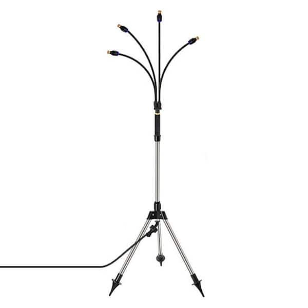 4 .1 ft. Portable Misting Tower for Outside Patio Cooling, Standing Misters with Adjustable Height Tripod Base