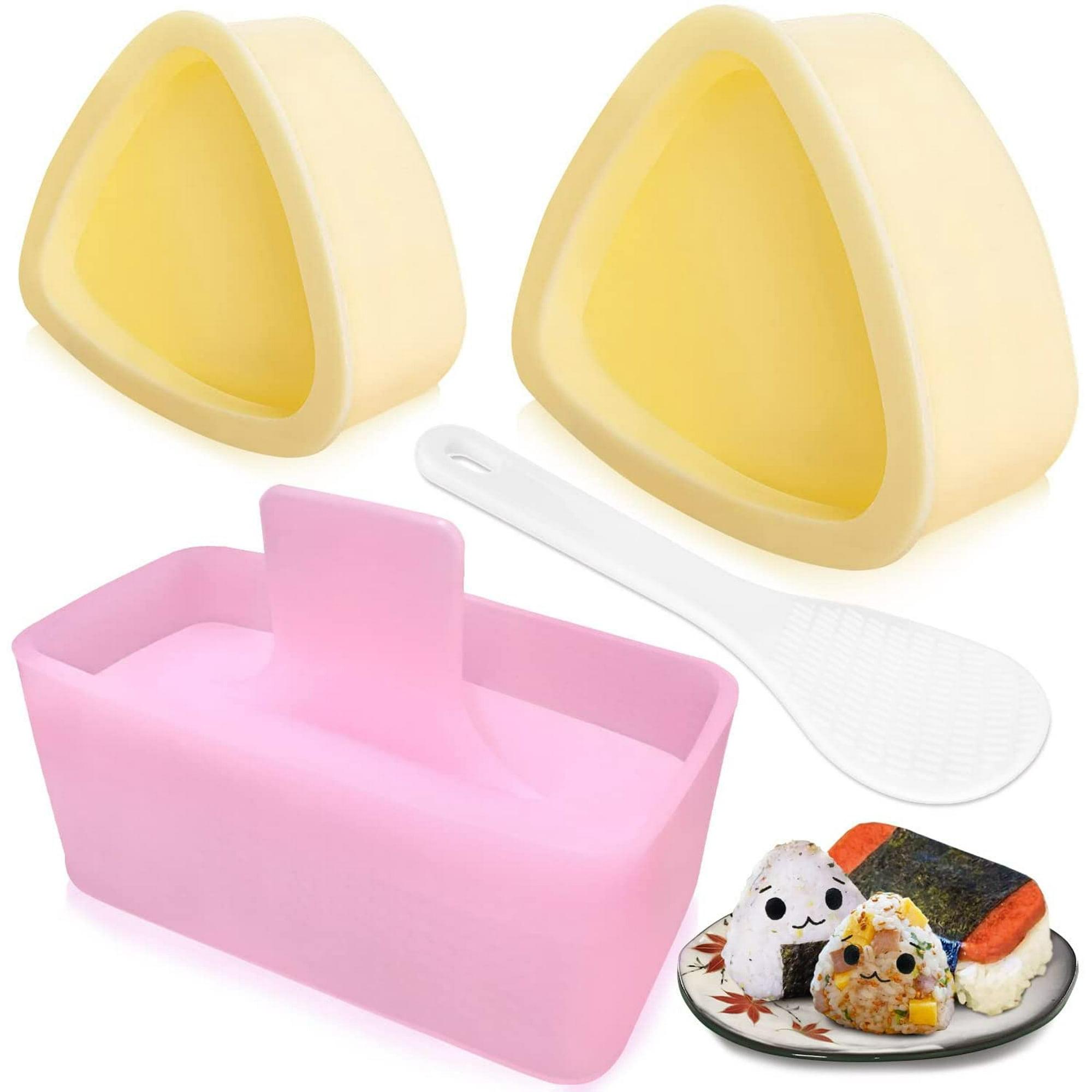 Onigiri Mold, 3 Pack Rice Mold ,Classic Triangle Rice Ball Maker Sushi Mold for Kid Lunch Bento and Home DIY