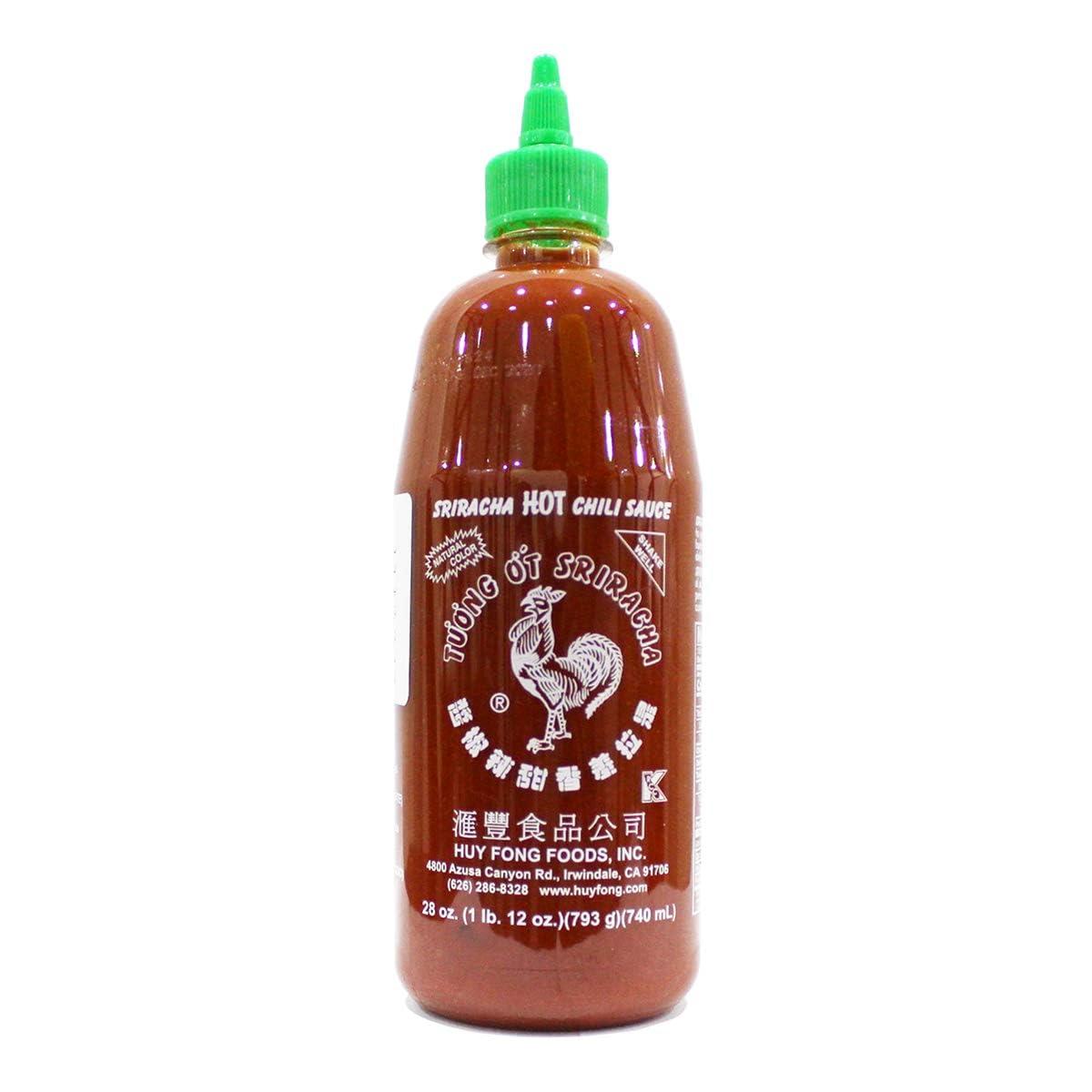 Huy Fong Sriracha Hot Chili Sauce 28oz, 1 pack