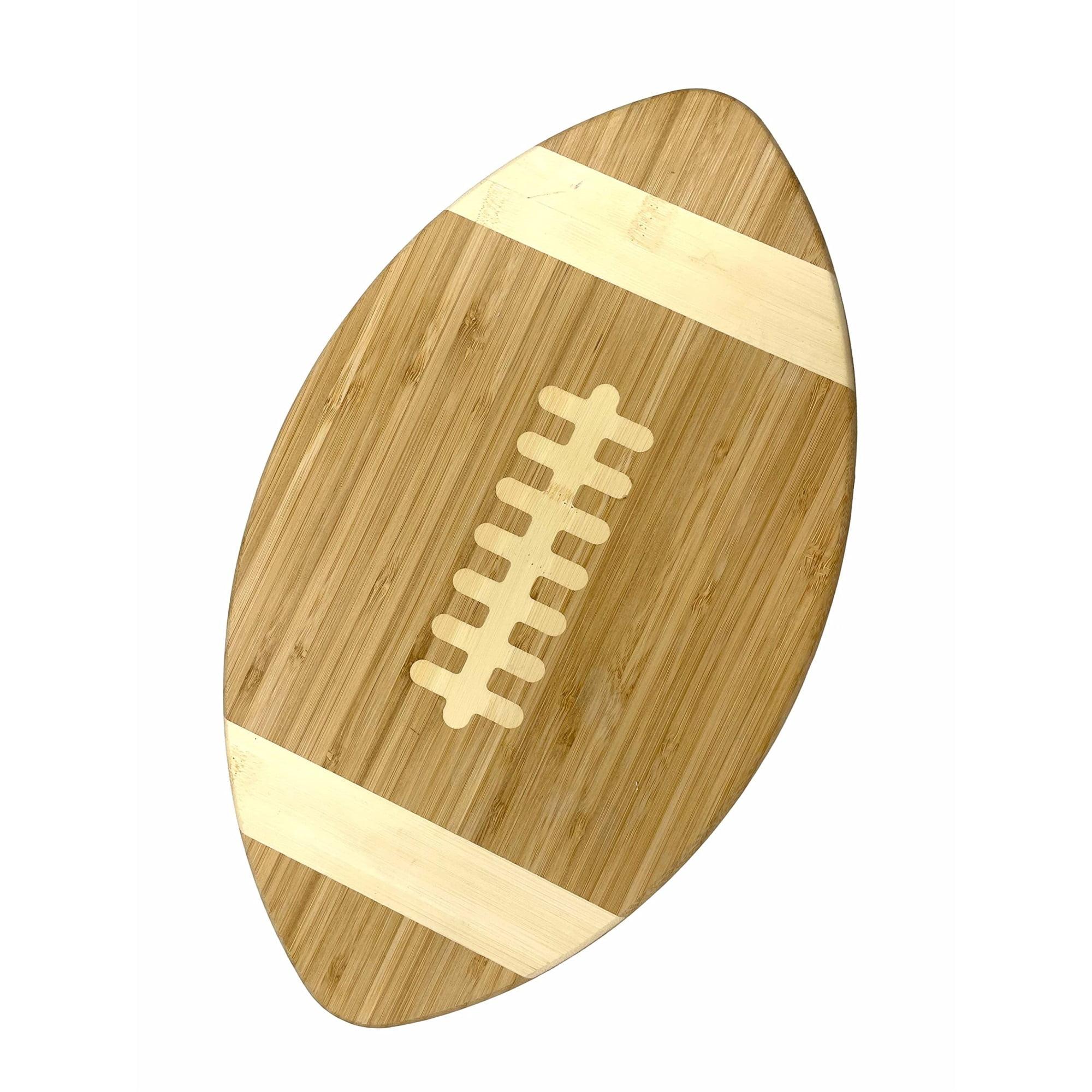 Creative Gifts International Bamboo Football Shaped Cutting Board