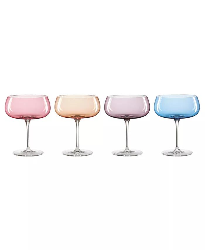 True Colors Cocktail Glasses, Set of 4