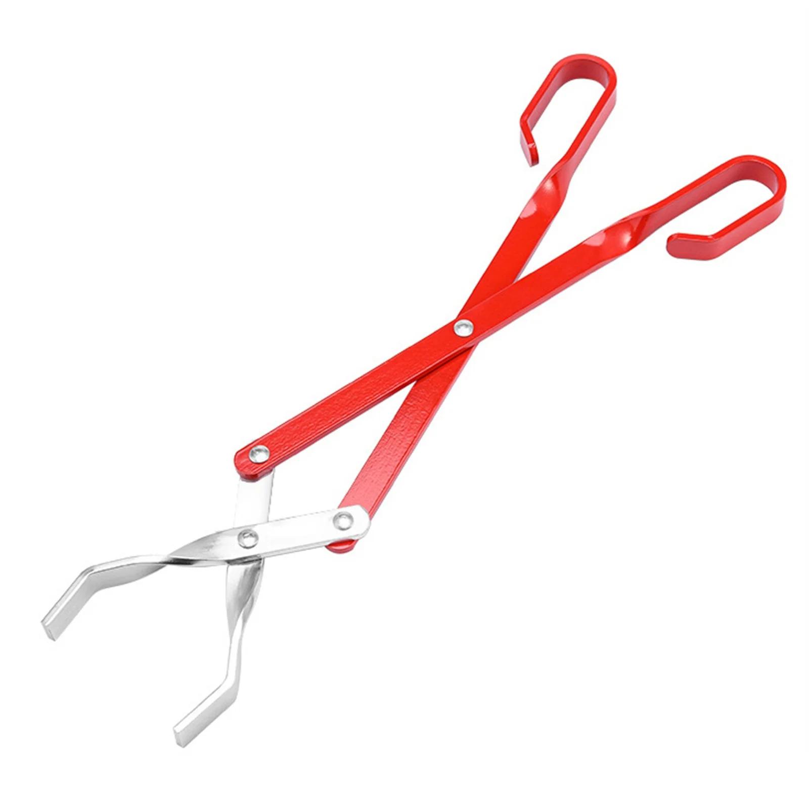 Cevemin Carbon Clamp Barbecue Tongs Tools Barbecue Accessories Food Clamps, Firewood Grabbers, Heavy Duty Carbon Steel Metal Clip Tongs Clamp Clip for Charcoal Serving Tools