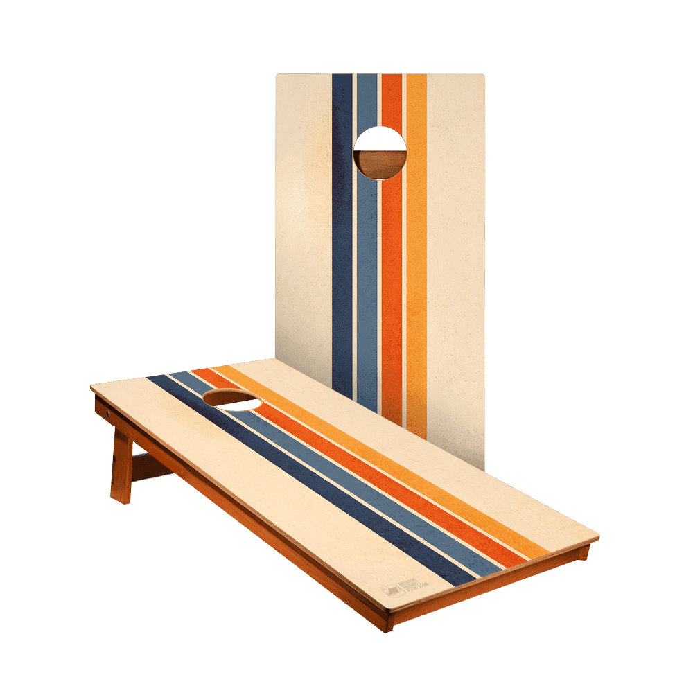 2 ft x 4 ft American Cornhole Association Backyard 2400 Vintage Stripes Recreational Cornhole Boards