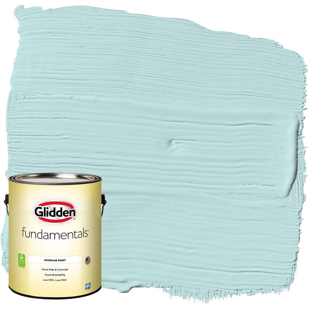 Glidden Fundamentals Interior Paint Misty Aqua / Blue, Flat, 1 Gallon