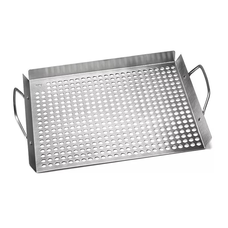 Outset Stainless Steel 11" x 17" Grill Topper Grid, Brown
