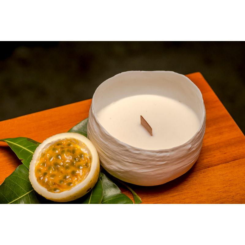 Tullia Mysterieuse Fleur Noire Scented Jar Candle with Porcelain Holder