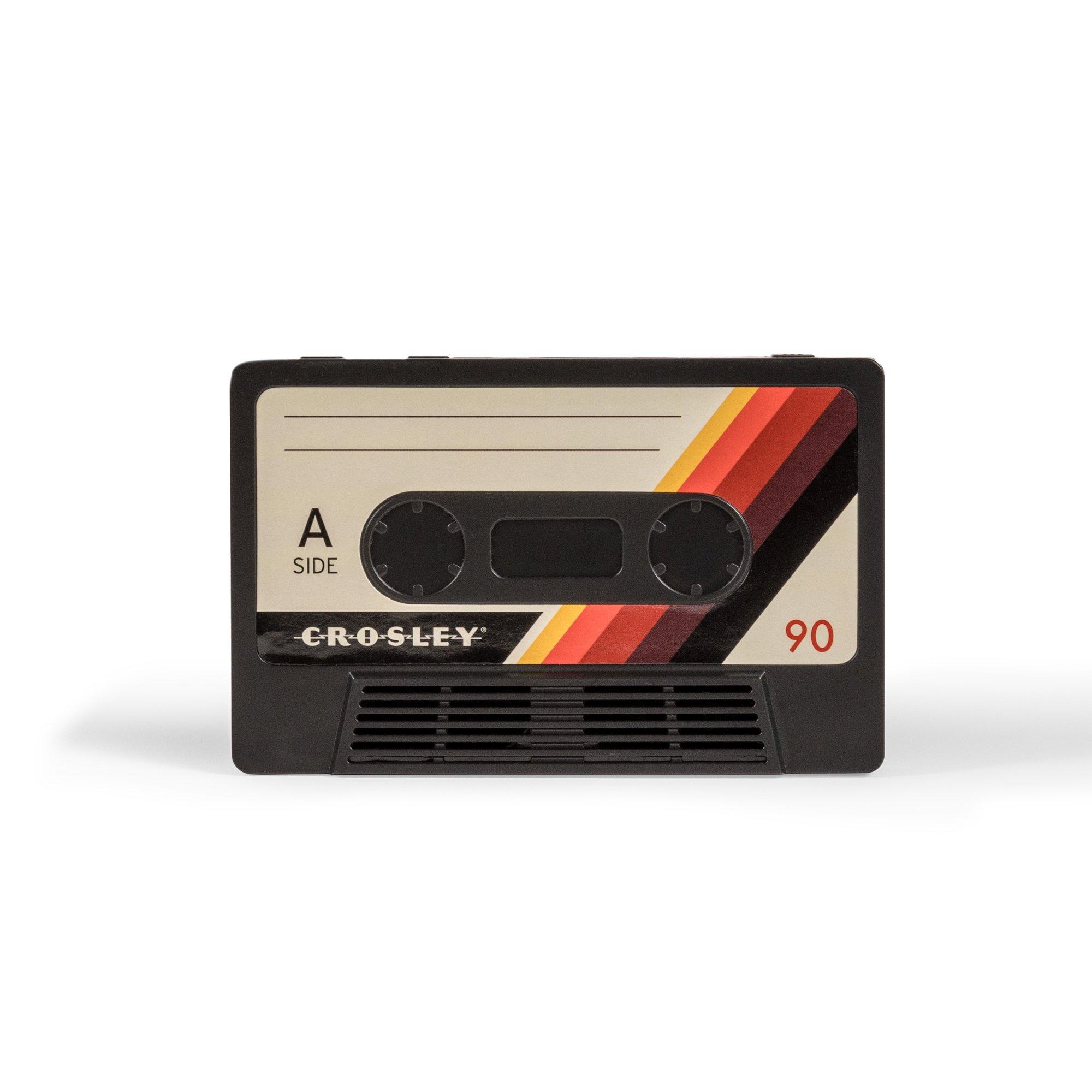 Crosley Cassette Retro Portable Bluetooth Speaker  Rechargeable Wireless Speakers  Storage Case