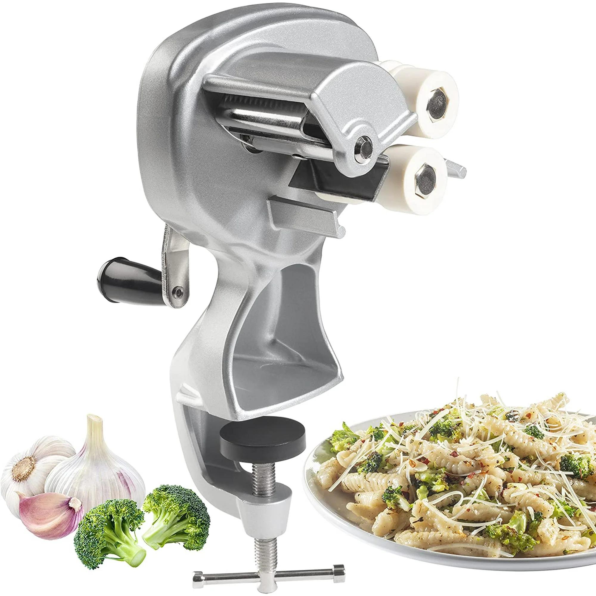 Cavatelli Maker Machine w Easy Clean Rollers- Makes Authentic Gnocchi, Pasta Seashells and More- Recipes Included, Fun Father's Day Gift