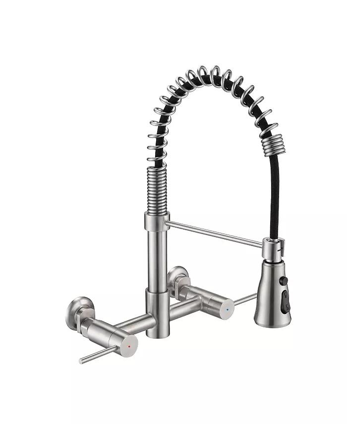3 Functions Wall Mounted Bridge Kitchen Faucet