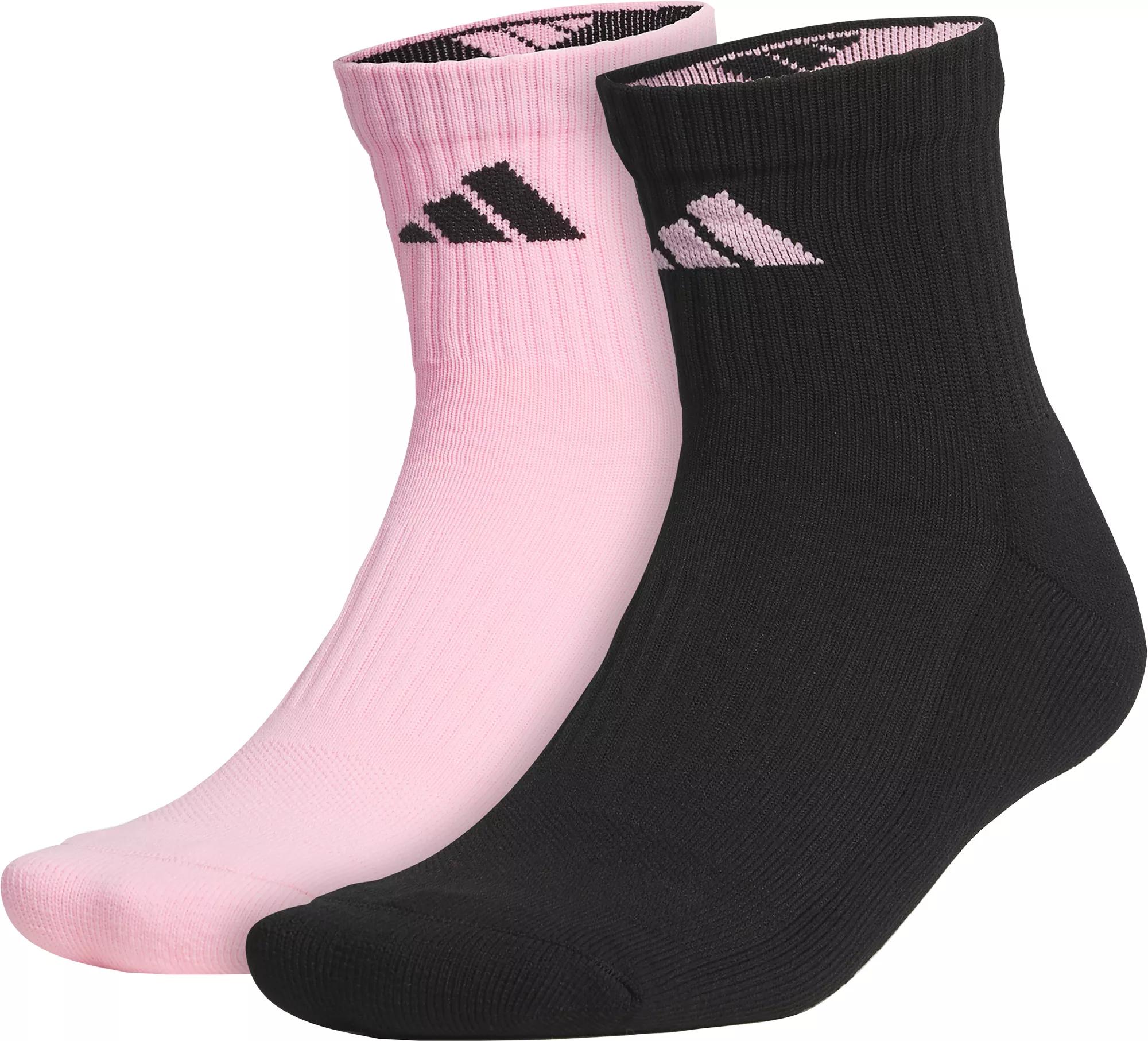 adidas Pure Training 2-Pack High Quarter Socks, Women's, Wash