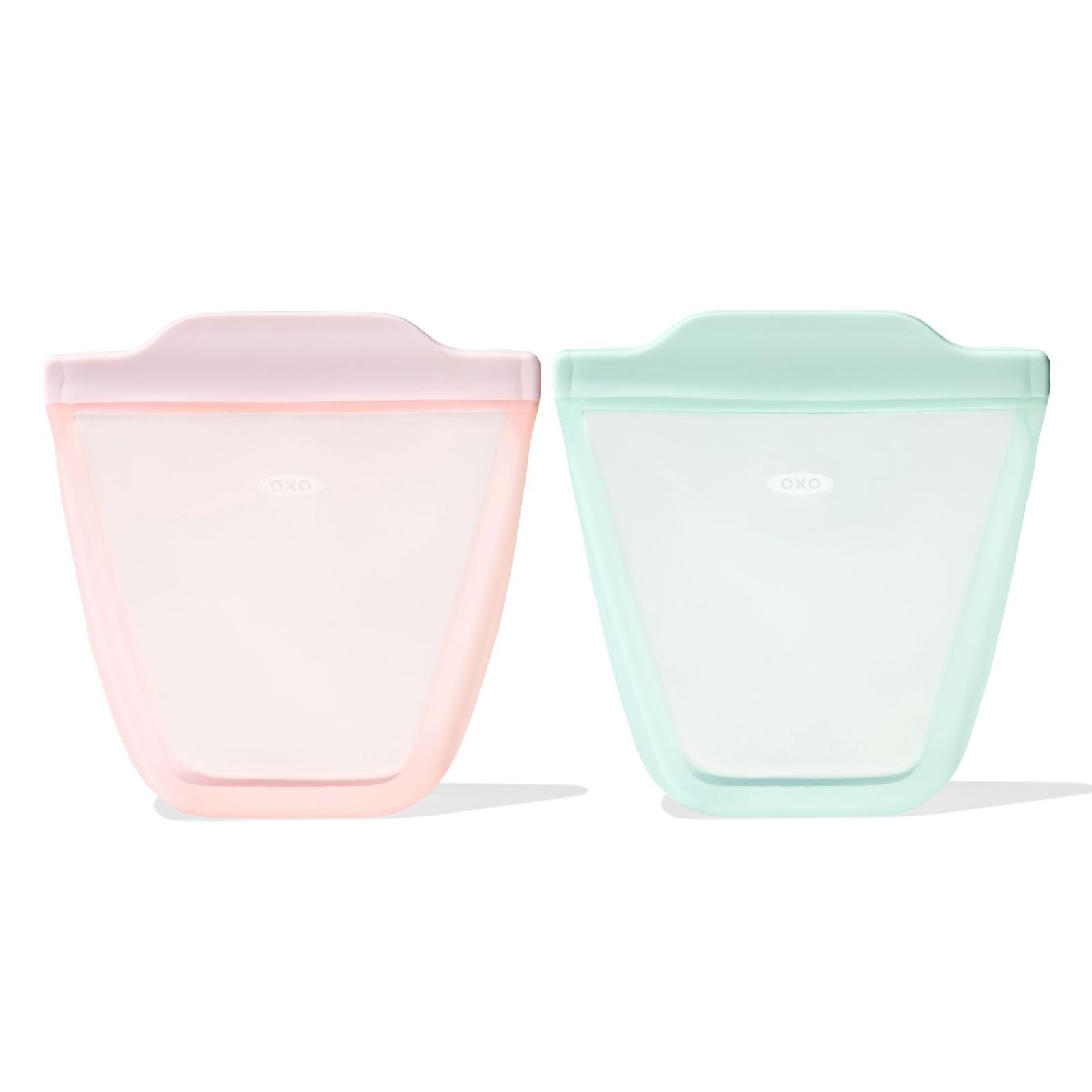 Tot Silicone Reusable Bag - 2-Piece Stand-Up Cup Set