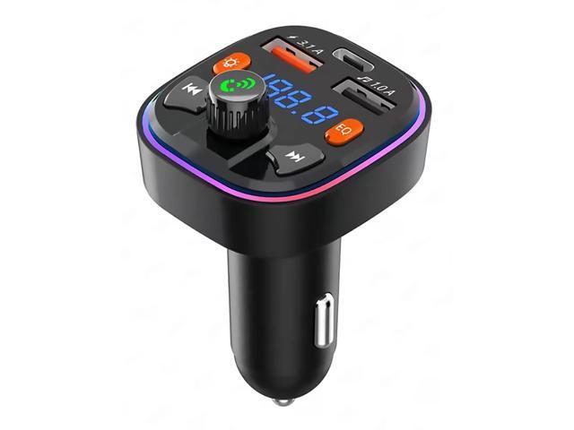 Bailink Bluetooth FM Transmitter for Car, Bluetooth Car Adapter with Dual USB Port and Type-C PD Car Charger, Wireless FM Radio Transmitter,...