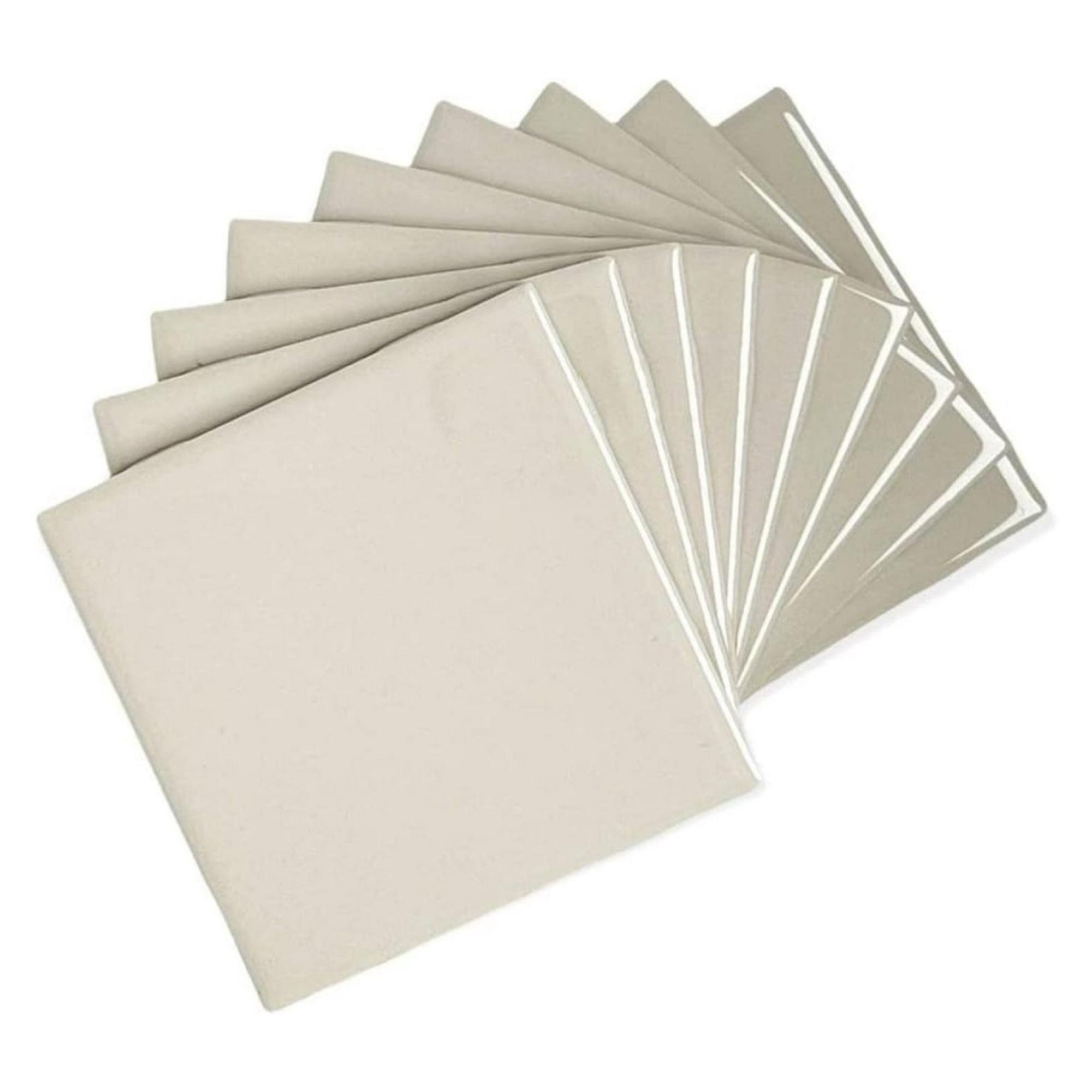4 in Ceramic Tile 4.25 inch Gloss (Shinny) 4 1/4" Box of 10 Piece for Bathroom Wall and Kitchen Backsplash (Almond) by LaYelxt