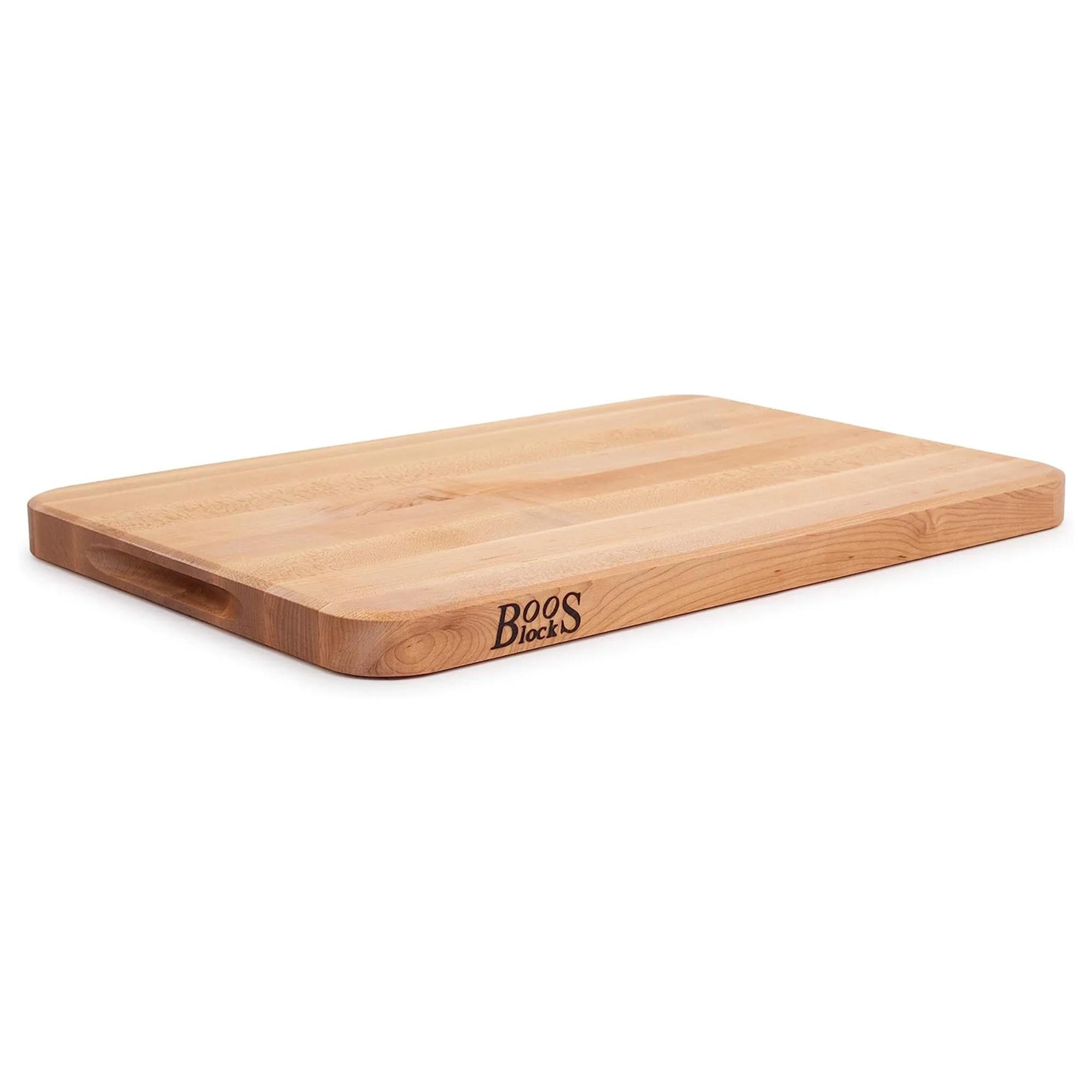 John Boos Chop-N-Slice Wood Cutting Board with Finger Grips