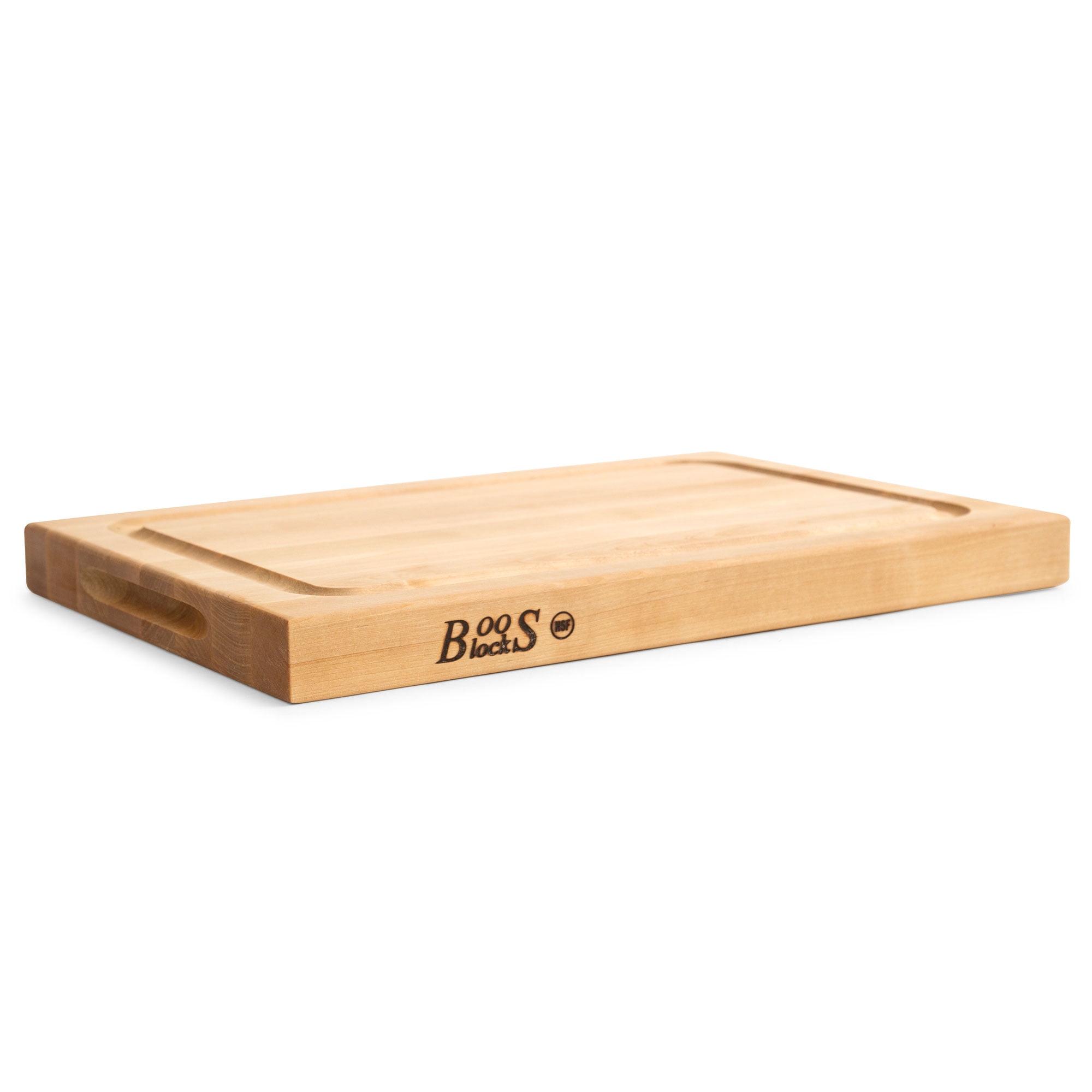 John Boos Block BBQBD 12" Cutting/Carving Board with Juice Groove, Maple Wood